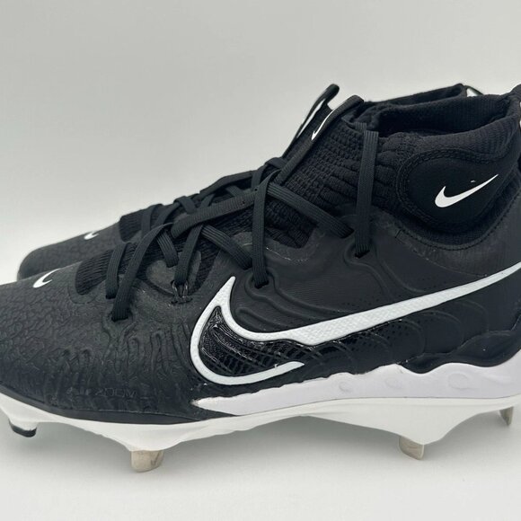 Nike Alpha Huarache NXT Black Metal Baseball Cleats Men's Size DJ6517-001 NEW - Picture 2 of 11